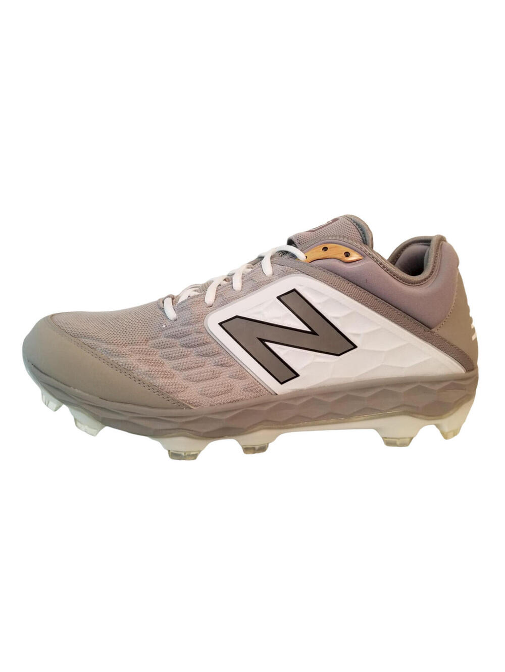 New Balance Baseball Data Driven Platform Cleats Men's Shoes Gray Size 15